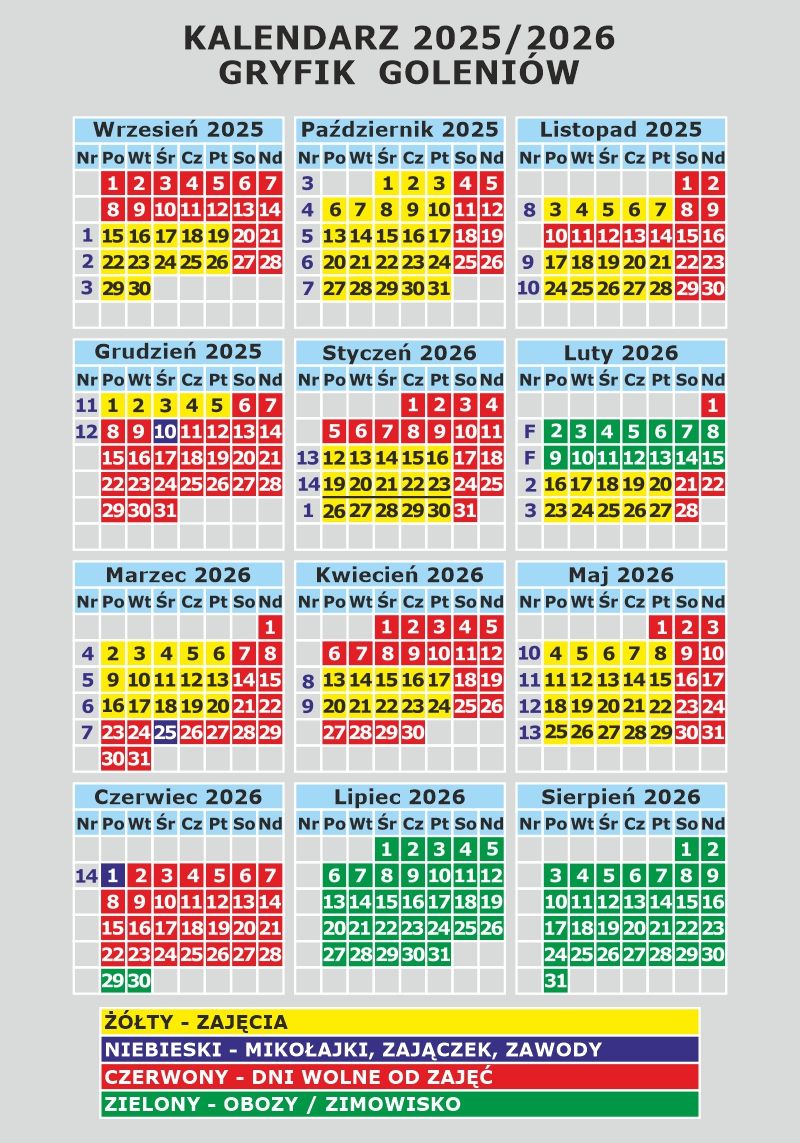 Kalendarz 2025/2026